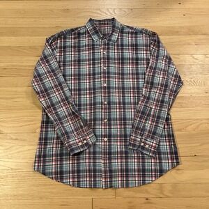 Peter Millar Silk Shirt Mens XL Blue Seaside Collection‎ Button Down Classiccore